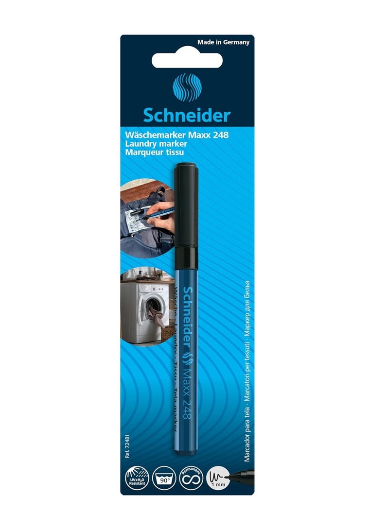 Schneider 1-Piece Maxx 248 Laundry Marker Black - Image 1
