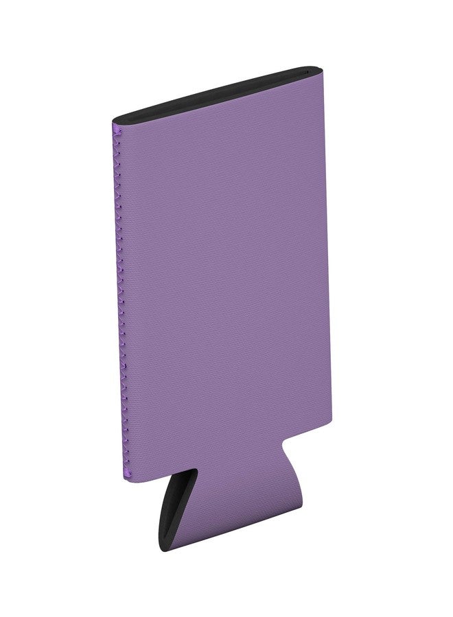 جي7 باور أغطية علب من النيوبرين من تاهو باي، 12 قطعة، لعلب البيرة القياسية سعة 12 أونصة، حافظات بيرة فارغة (لافندر، 12 قطعة) - Image 2