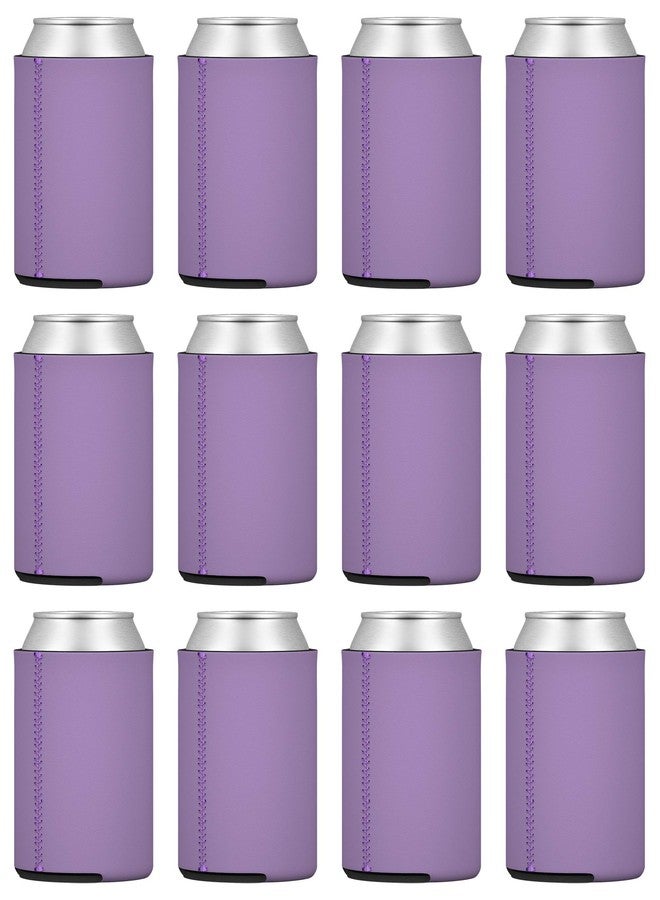 جي7 باور أغطية علب من النيوبرين من تاهو باي، 12 قطعة، لعلب البيرة القياسية سعة 12 أونصة، حافظات بيرة فارغة (لافندر، 12 قطعة) - Image 1