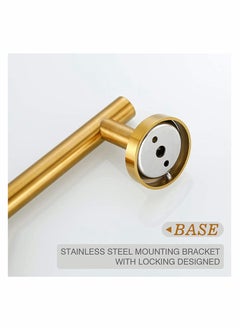 KASTWAVE Brushed Gold Towel Bar, Gold Bathroom Accessories 12-Inch Hand Towel Holder for Bathroom, SUS304 Stainless Steel, Modern Style, for Bathroom Kitchen, Towel Rail Wall Mounted Towel  - Image 5