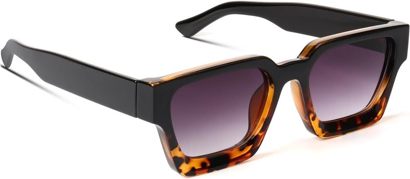 GFUIARA Trendy Square Sunglasses for Men Women Fashion Thick Rectangle Sun Glasses UV Protection Shades Designer Style - Image 1