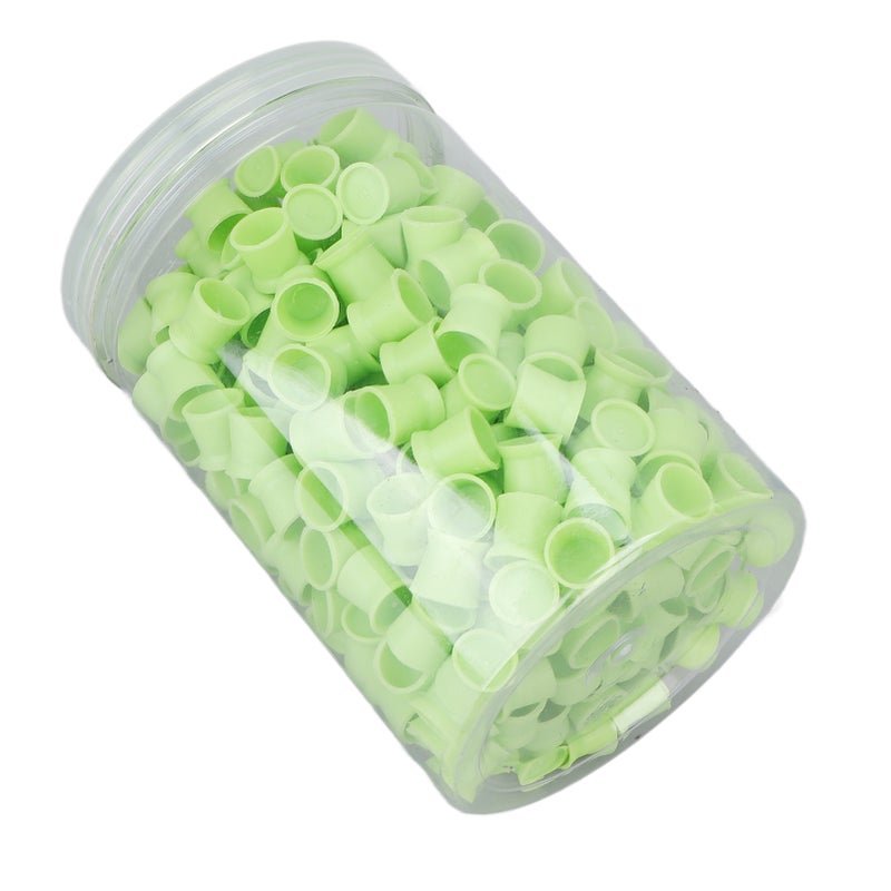 300pcs Tattoo Ink Cups Food Grade Silicone Multipurpose Disposable Tattoo Pigment Cups for Tattoo SuppliesGreen - Image 2