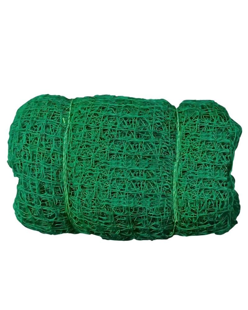 RUNHUNT Cricket Practice Net (One-Side Wall Net) - No Roof Covering | Outdoor Training Net for Backyard & Ground Sports (Green, 100x10 Feet) - Image 1