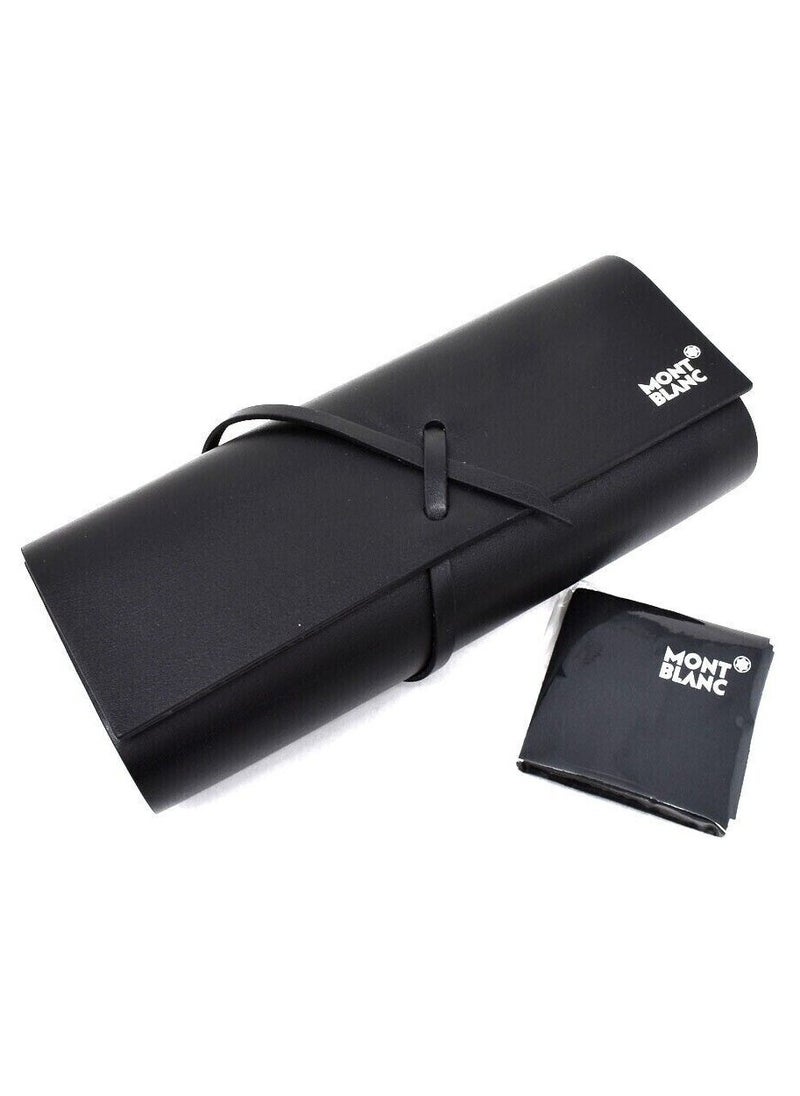 MONTBLANC إطار نظارات مستطيل من مونت بلانك MB0217O 002 55  - Image 4