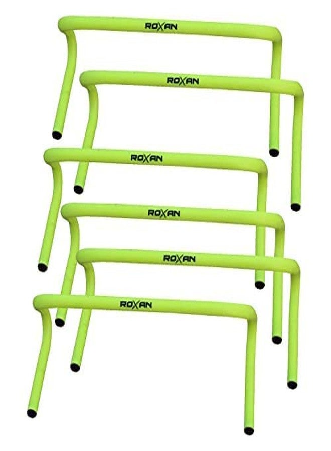 Roxan Strong PVC Tube Built Agility Track and Field Hurdles for Field Training and Speed Coordination (Parrot Green, 9-inches) | Set of 6 Piece - Image 4