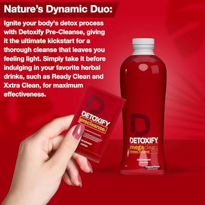 Detoxify – Mega Clean Herbal Detox Cleanse Drink – Full body cleanse detox for women and men - Same day results - Plus sticker - Image 4