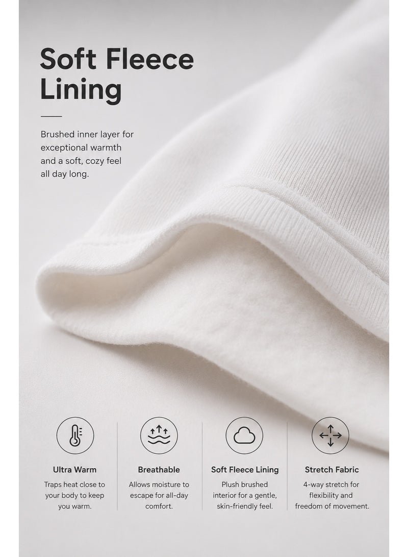 Women’s Thermal Wear Set Stretch Fleece Lined Long Sleeve Top & Pants for Cold Weather - Image 2