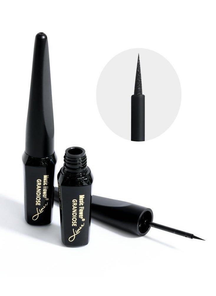 Music Flower Grandiose Liner Water Proof Deep Black 