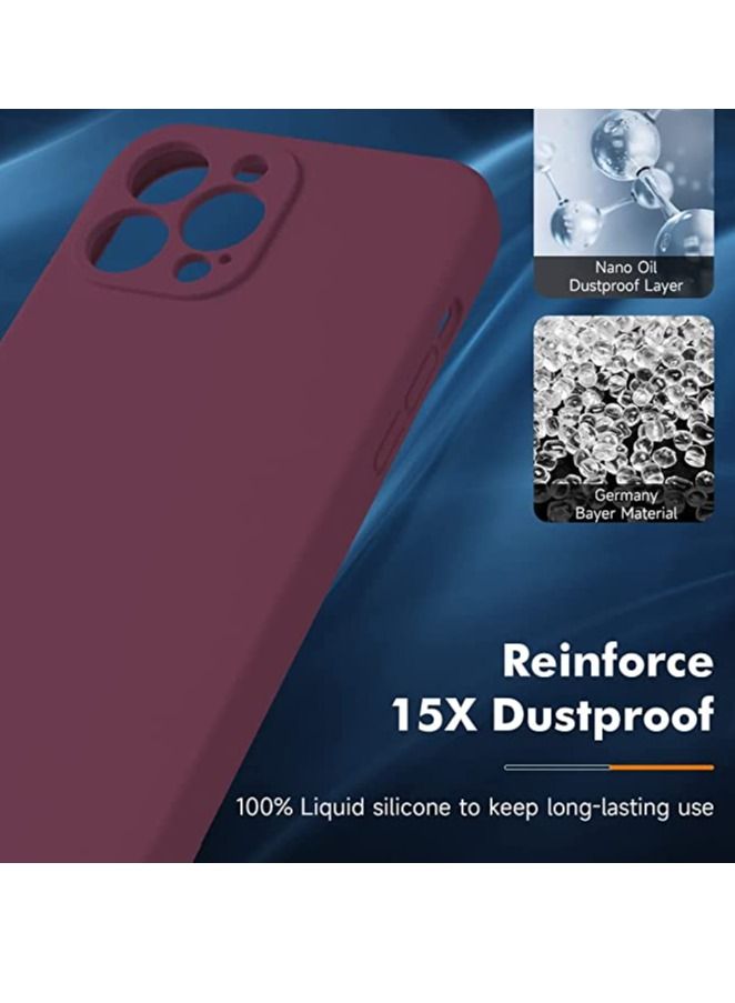 iPhone 14 Pro + 2 Pack Tempered Glass Screen Protector Magsafe Case Silicone Phone Case with Microfiber Lining for iPhone 14 Pro 6.1 inch 2022 - Image 4