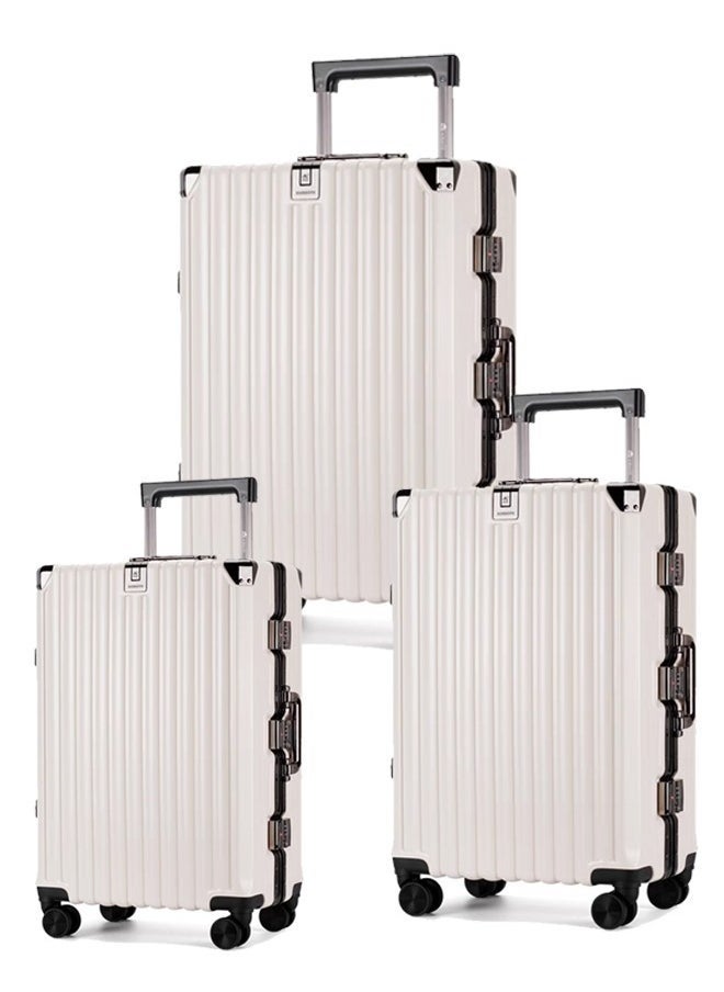 keke 3 Pieces Aluminium Hardside 360 degree Spinner Wheels Trolley Luggage Set with TSA Lock 20/24/28 Inch  - Image 1
