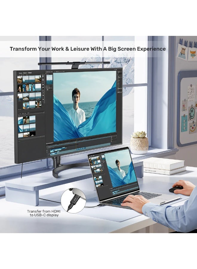 UNITEK HDMI to USB-C Adapter 4K@60Hz, Uni-Directional Video Converter with HDR & HDCP Support - Image 4