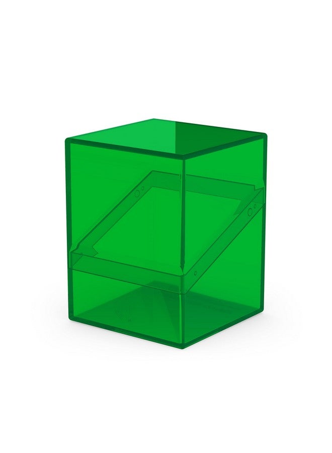 Ultimate Guard حافظة بطاقات Ultimate Guard Boulder 100+ الشفافة، لحفظ 100 بطاقة TCG مزدوجة الأكمام، زمردية، تخزين آمن ودائم لألعاب بطاقات التداول، شفافة - Image 4