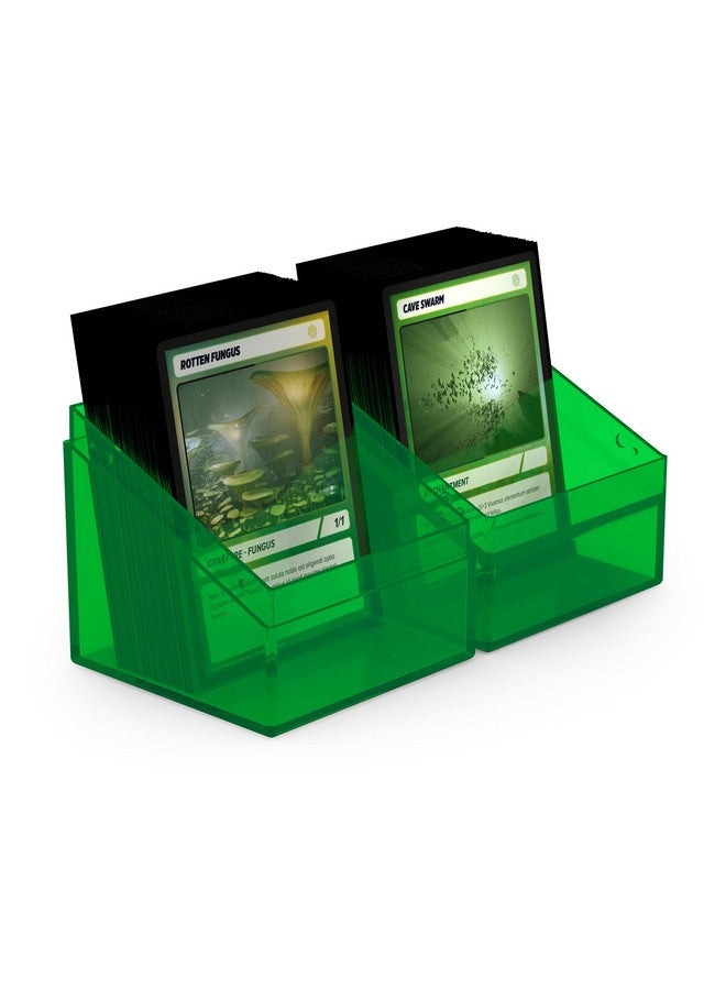 Ultimate Guard حافظة بطاقات Ultimate Guard Boulder 100+ الشفافة، لحفظ 100 بطاقة TCG مزدوجة الأكمام، زمردية، تخزين آمن ودائم لألعاب بطاقات التداول، شفافة - Image 5