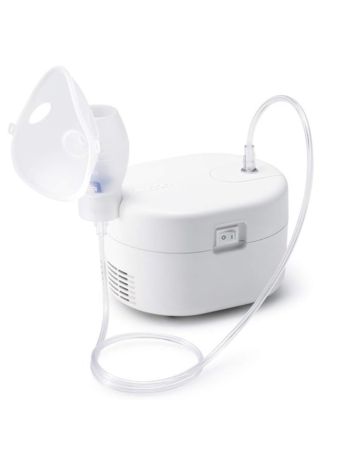 أومرون جهاز استنشاق أومرون NEC-106 صغير الحجم ومنخفض الضوضاء للأطفال والبالغين، أبيض - Image 1