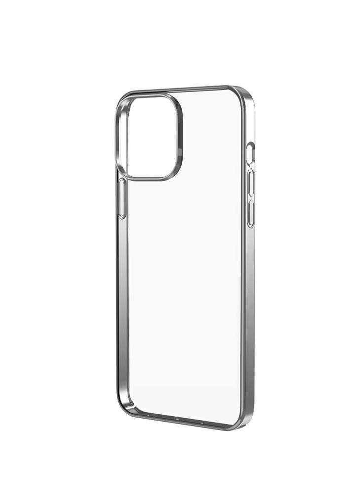 ديفيا كفر ايفون 15بلس من ديفيا شفاف لمقاومة السقوط والخدوش  تم تصميم جراب الحماية خصيصًا لتحمل السقوط من ارتفاع يصل إلى 1.2 متر بلون فضي