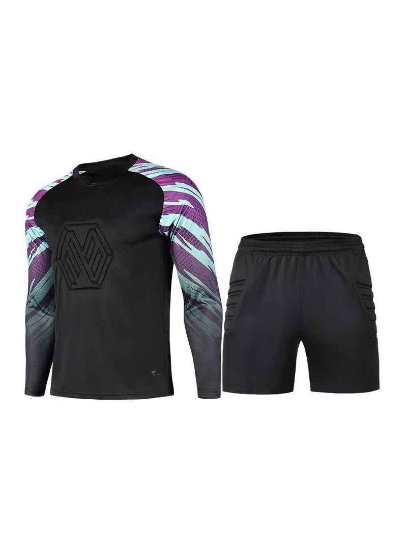 SKT Shiketro Football goalkeeper uniform long sleeved two-piece set - Image 1
