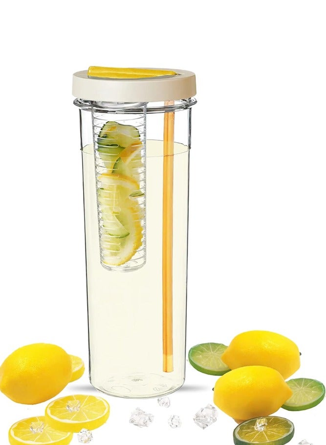 BELLSBERRY زجاجة ماء سعة 700 مل مع مُنقّي الفواكه – غطاء قشة قابل للطي مقاوم للتسرب وآمن في الفريزر - Image 5