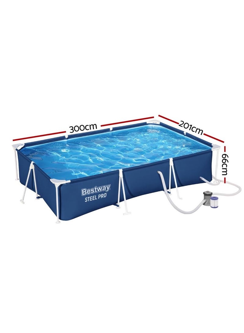Bestway Steel Pro Above Ground Pool Set – Heavy-Duty Steel Frame Swimming Pool with Durable PVC Liner, Filter Pump, and Easy Setup for Backyard Family Fun and Summer Relaxation - Image 2