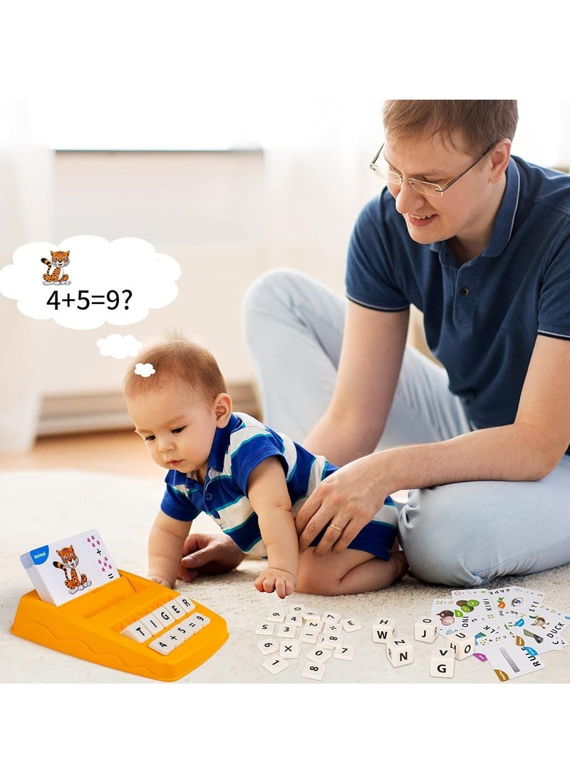 Educational Toys for Kids Ages 3-8, Letter Matching and Spelling Game, Early Learning ABC and Math Toy, Holiday/Birthday Party Gifts for 3 to 8 Year Old Boys and Girls - Image 3