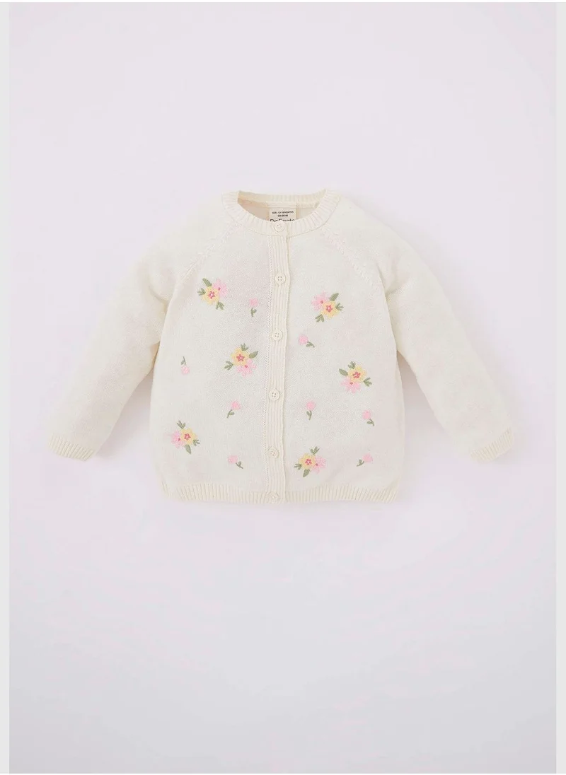DeFacto BabyGirl Long Sleeve Tricot Cardigan