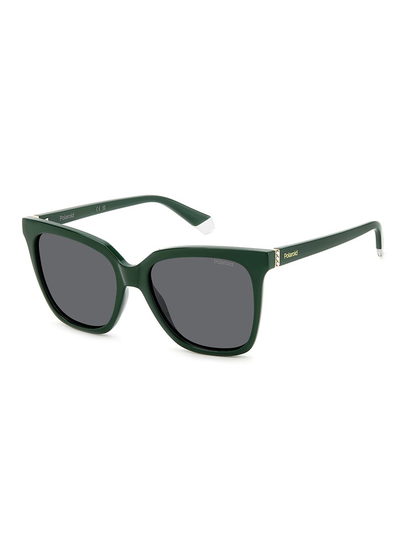 Polaroid Women's Polarized Square Sunglasses - Pld 4155/S/X Green Millimeter - Lens Size: 55 Mm  - Image 1