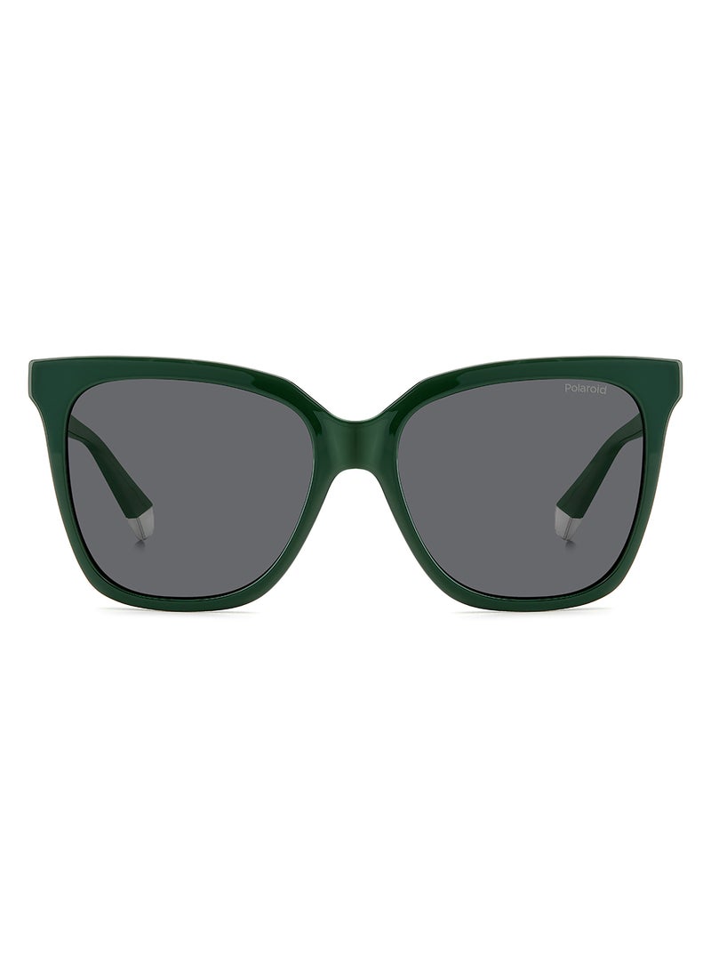 Polaroid Women's Polarized Square Sunglasses - Pld 4155/S/X Green Millimeter - Lens Size: 55 Mm  - Image 3