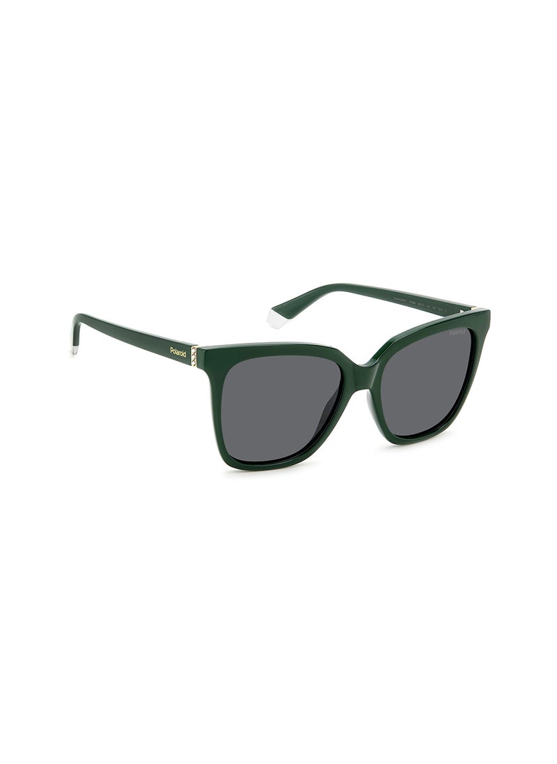 Polaroid Women's Polarized Square Sunglasses - Pld 4155/S/X Green Millimeter - Lens Size: 55 Mm  - Image 2