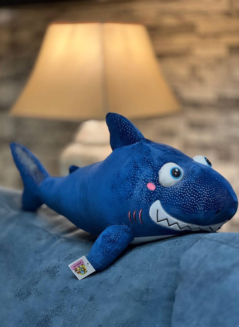 UNIVERSAL TOYS 24-Inch Soft Shark Plush Toy - Adorable Stuffed Animal for Kids & Toddlers | Cuddly & Durable Eye Shark Plush | Perfect for Playtime, Bedroom Decor, Gifts & Ocean Animal Lovers  - Image 2