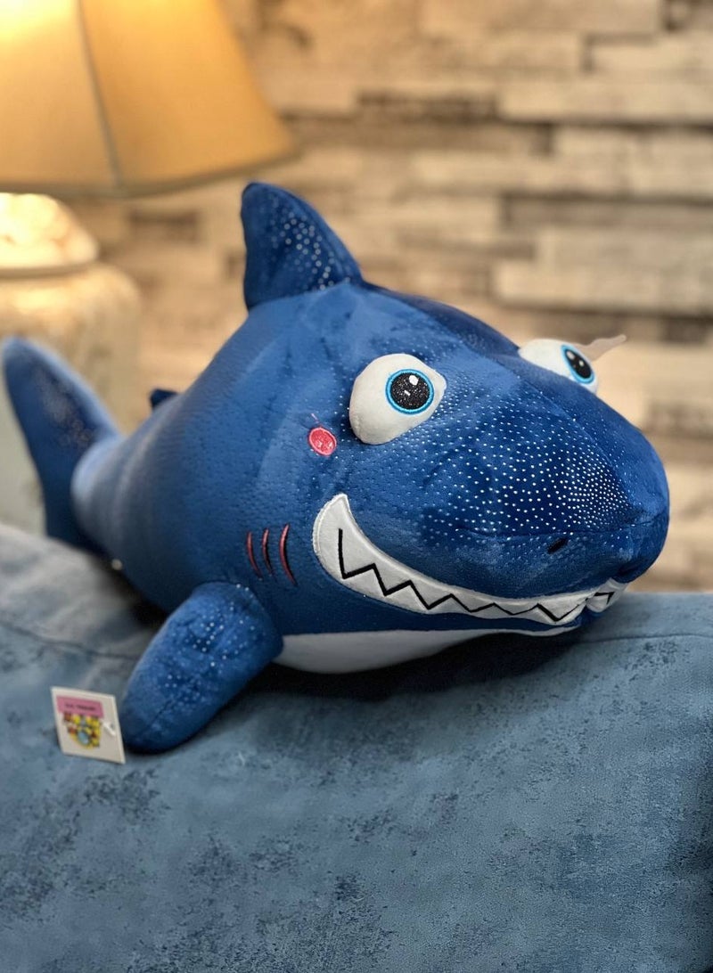 UNIVERSAL TOYS 24-Inch Soft Shark Plush Toy - Adorable Stuffed Animal for Kids & Toddlers | Cuddly & Durable Eye Shark Plush | Perfect for Playtime, Bedroom Decor, Gifts & Ocean Animal Lovers  - Image 3