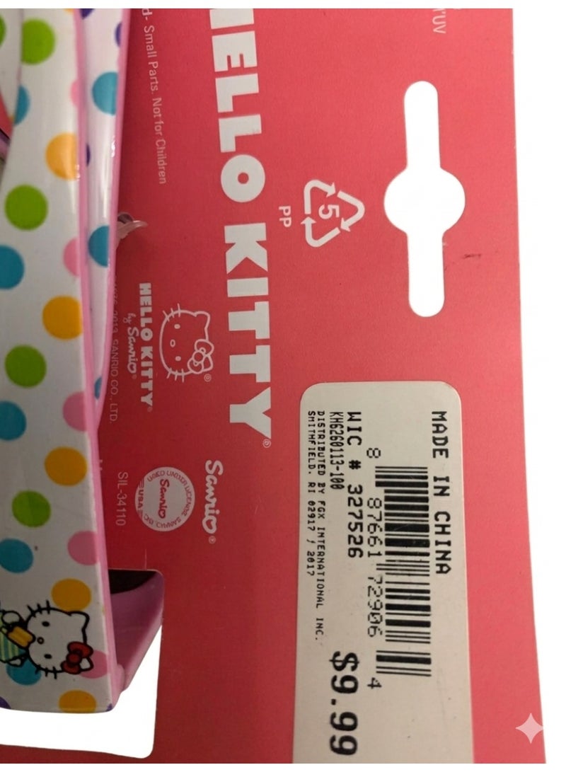Hello Kitty Kids Sunglasses - White Polka Dot Frame with Shatter-Resistant Lenses. - Image 2