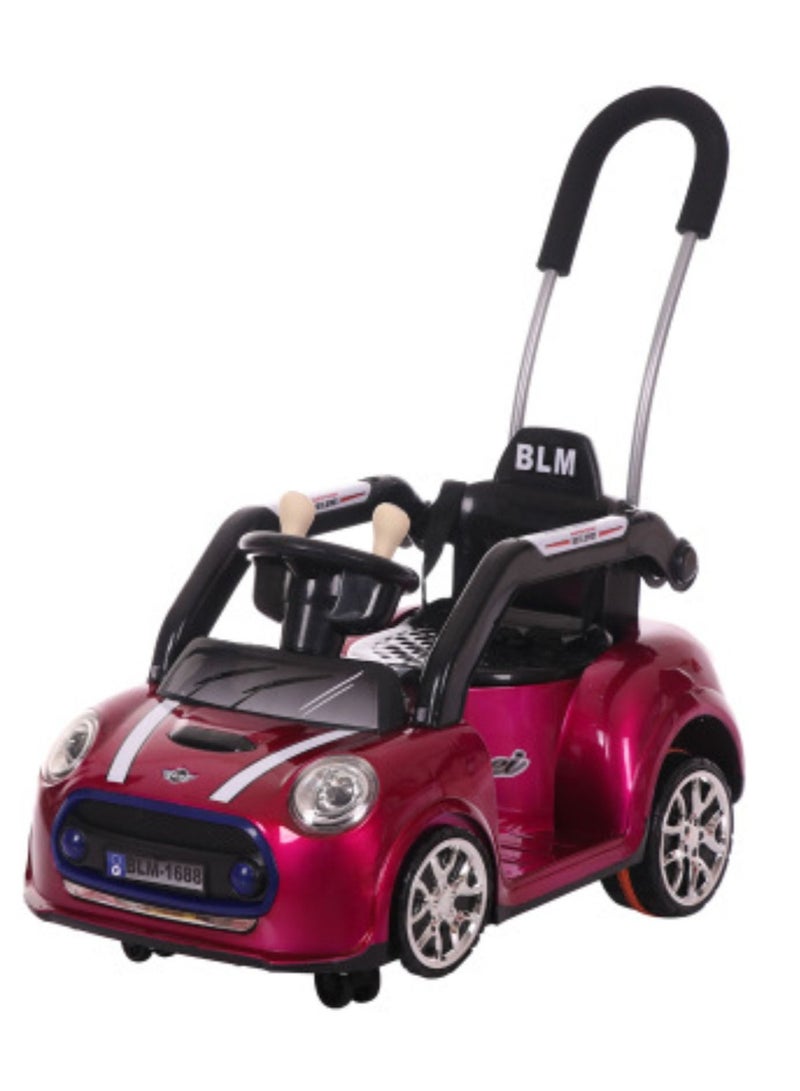 Electric Car For Kids Hand Push Dual-purpose Early Education Car