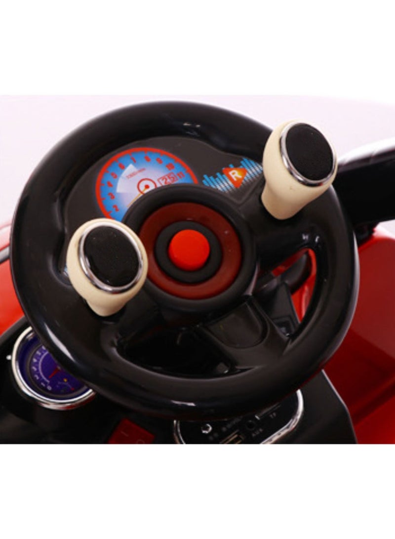 Electric Car For Kids Hand Push Dual-purpose Early Education Car