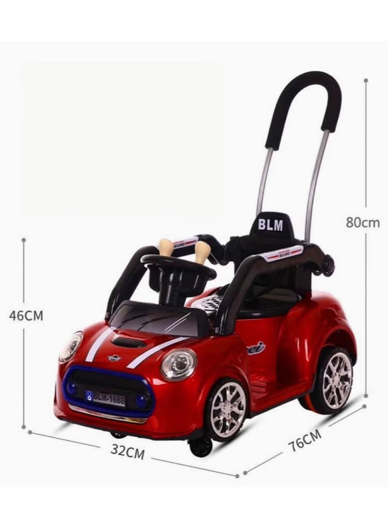 Electric Car For Kids Hand Push Dual-purpose Early Education Car