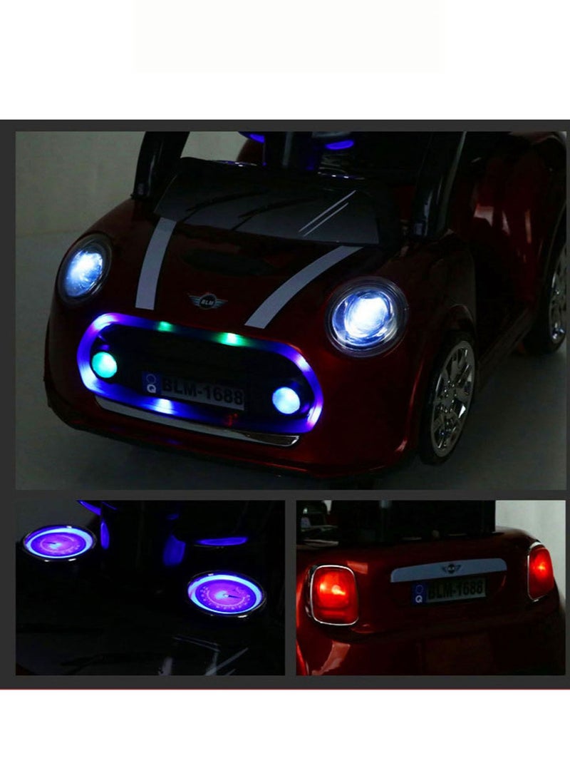 Electric Car For Kids Hand Push Dual-purpose Early Education Car