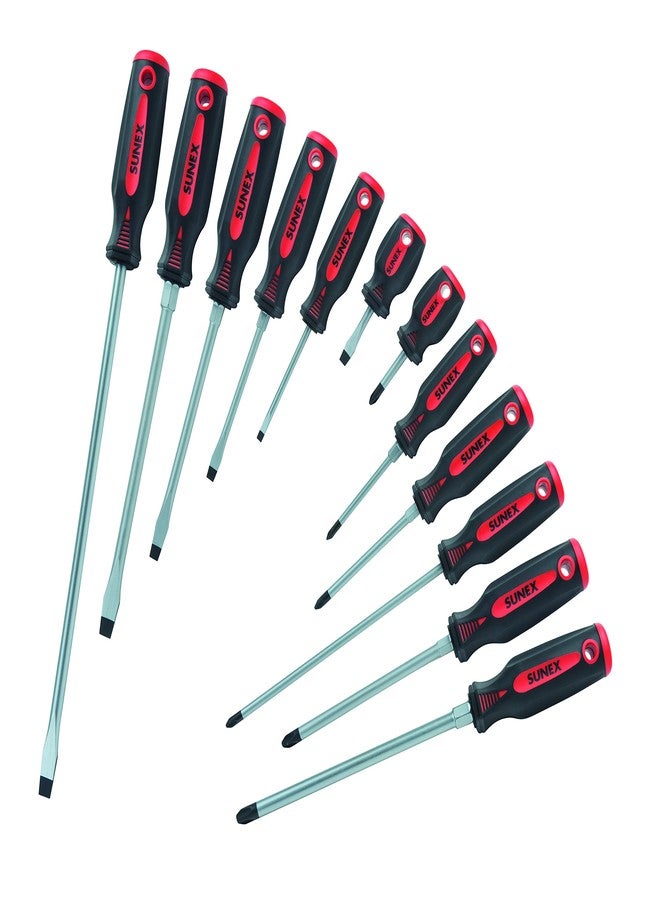 SUNEX TOOLS 1112SS Combination Screwdriver Set, 12Piece - Image 1