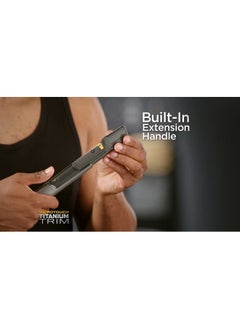 Micro Touch Titanium Trim PRO, Rechargeable Lighted Hair Cutting Tool and Body Groomer, Black  - Image 2