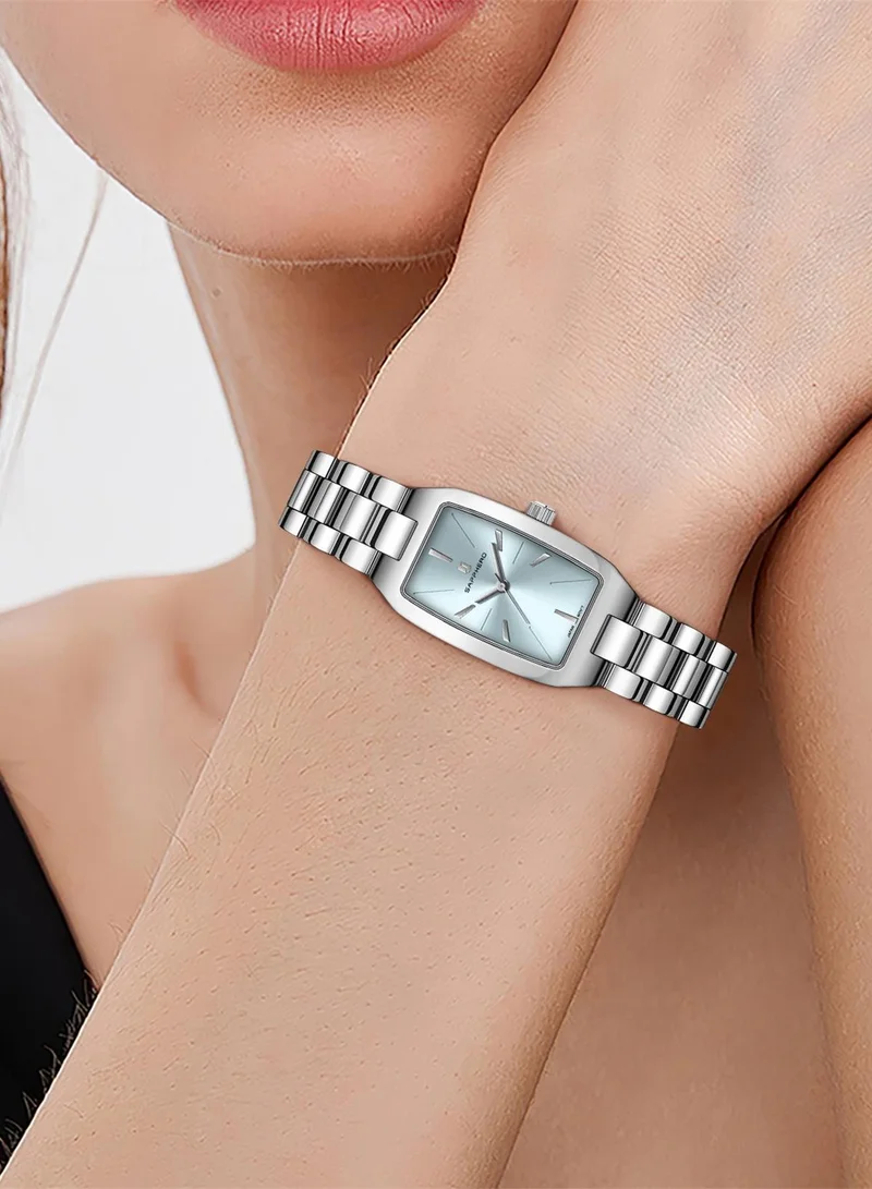 Sapphero ساعات سابفيرو نسائية فاخرة بسوار ستانلس ستيل مقاومة للماء