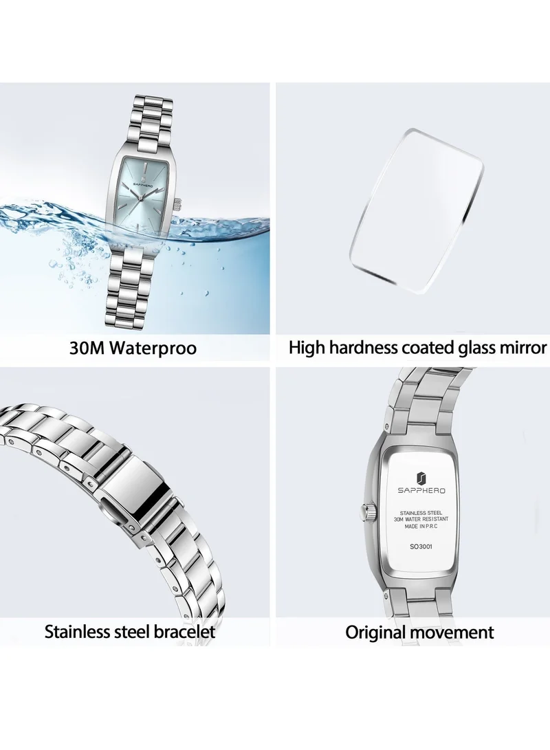 Sapphero 55 g SAPPHERO Watches for Women Luxury Ladies Watches Women's Bracelet Watch Small Stainless Steel Analog 3ATM Waterproof Wrist Watch for Women for Women | Best Price UAE