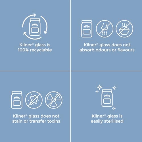 Kilner Premium 250ml Airtight Glass Preserving Jar with Screw Lid for Storing and Preserving | Eco Friendly, Leak Proof, Dishwasher Safe Kitchen Container - Image 4