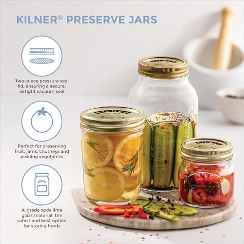 Kilner Premium 250ml Airtight Glass Preserving Jar with Screw Lid for Storing and Preserving | Eco Friendly, Leak Proof, Dishwasher Safe Kitchen Container - Image 3