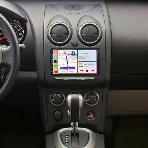 Oskkude 2+64G Car Stereo for Nissan Rogue 2008 2009 with Carplay Android Auto Double Din Car Radio Head Unit w/7 Inch Touch Screen GPS Bluetooth WiFi FM EQ DSP Split Screen SWC Mirror Link Backup Camera Mic - Image 1