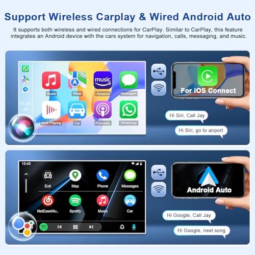 Oskkude 2+64G Car Stereo for Nissan Rogue 2008 2009 with Carplay Android Auto Double Din Car Radio Head Unit w/7 Inch Touch Screen GPS Bluetooth WiFi FM EQ DSP Split Screen SWC Mirror Link Backup Camera Mic - Image 5