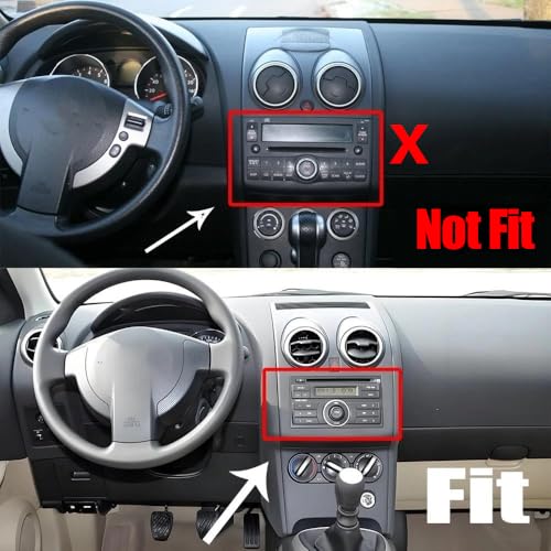 Oskkude 2+64G Car Stereo for Nissan Rogue 2008 2009 with Carplay Android Auto Double Din Car Radio Head Unit w/7 Inch Touch Screen GPS Bluetooth WiFi FM EQ DSP Split Screen SWC Mirror Link Backup Camera Mic - Image 2