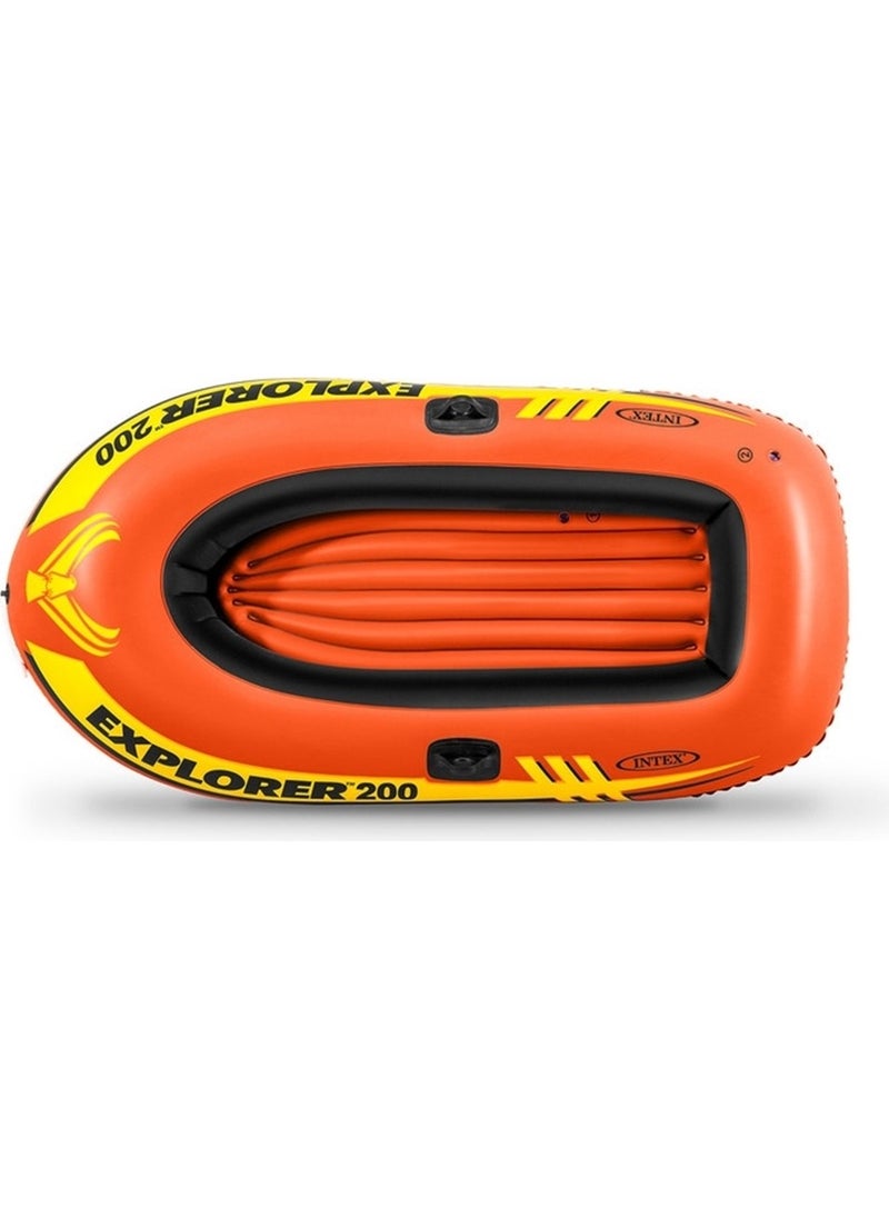 INTEX Rowing Riding Boat Set - Rowing Inflatable Boat Set - Pool and Sea Riding Boat Explorer 200 - 185X94X41 Cm.  - Image 4
