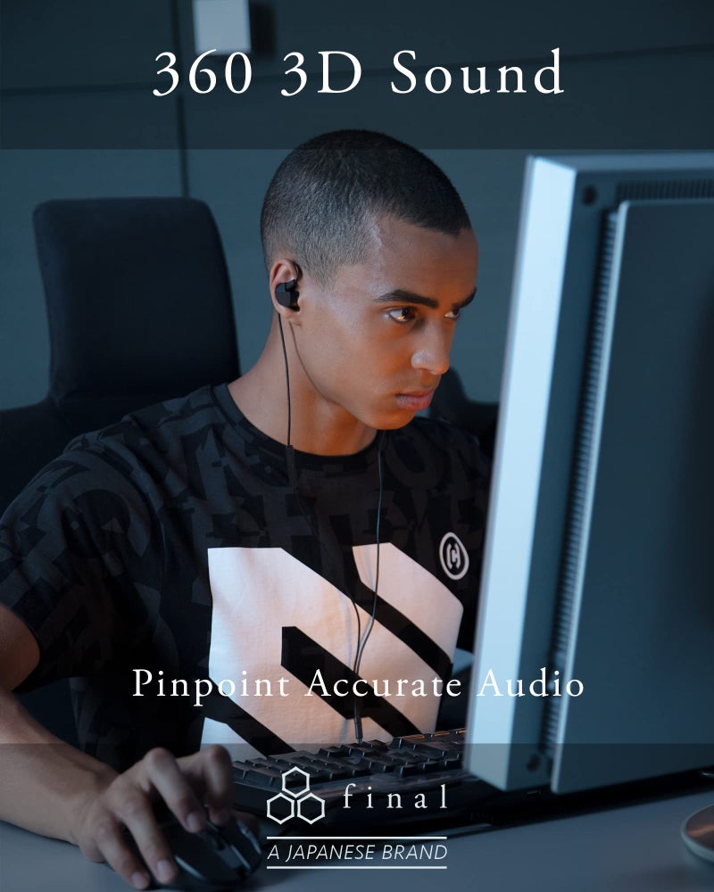 final سماعات الألعاب النهائية VR3000 لتجربة ألعاب غامرة وواسعة - ألعاب المغامرات في العالم المفتوح، الواقع الافتراضي وبيئات الألعاب المكانية - ميكروفون وتحكم مدمجين - أسود - Image 2