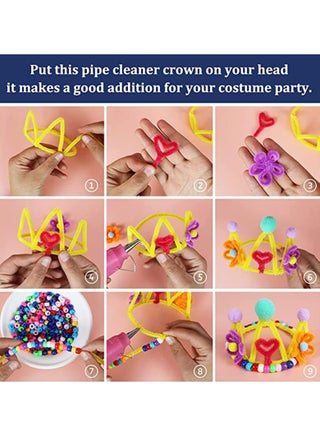 لوازم الفنون والحرف اليدوية للاطفال، مجموعة الحرف اليدوية للمراهقين والاطفال، لوازم فنية هدية لعمر 4 5 6 7 8 9 10 11 و12 سنة، مجموعة لوازم الحرف اليدوية للبنات والاولاد - view 5