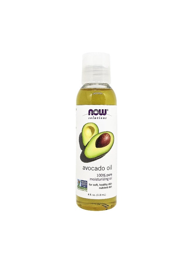 Solutions Avocado Oil 100% Pure Moisturizing Oil 4 Fl Oz