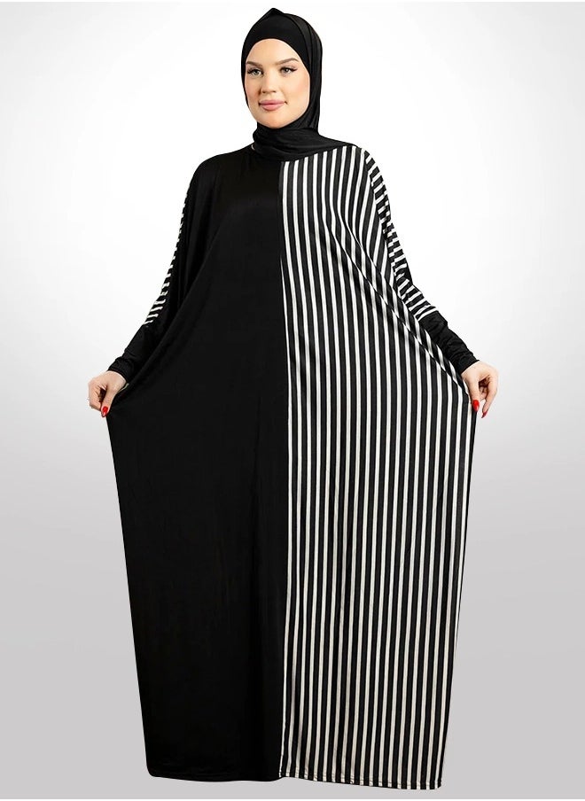 زمرد ثوب صلاة چيرسيه سعودي عملي مع غطاء الرأس من زمرد فاشون  - Image 1