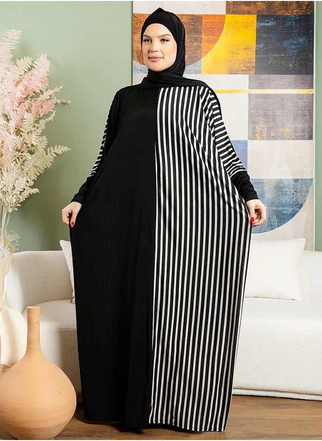 زمرد ثوب صلاة چيرسيه سعودي عملي مع غطاء الرأس من زمرد فاشون  - Image 5