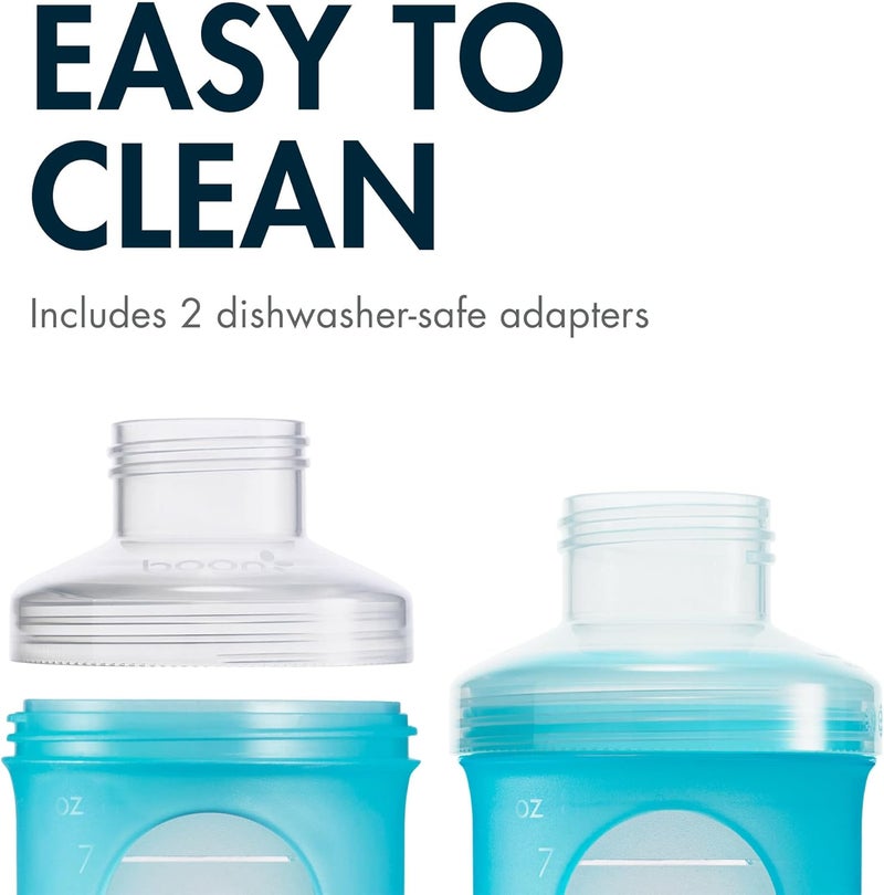 Boon Nursh Pump Adapter, Wide Neck Bottles, White - Image 3